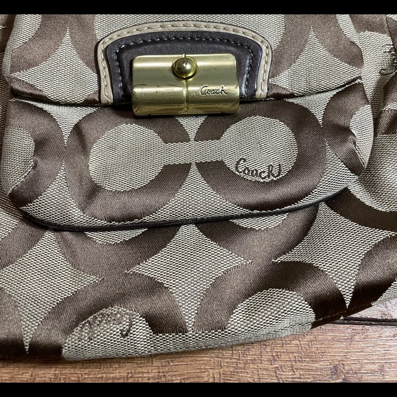 Authentic Coach Kristin Signature Sateen Hobo - Picture 2 of 13